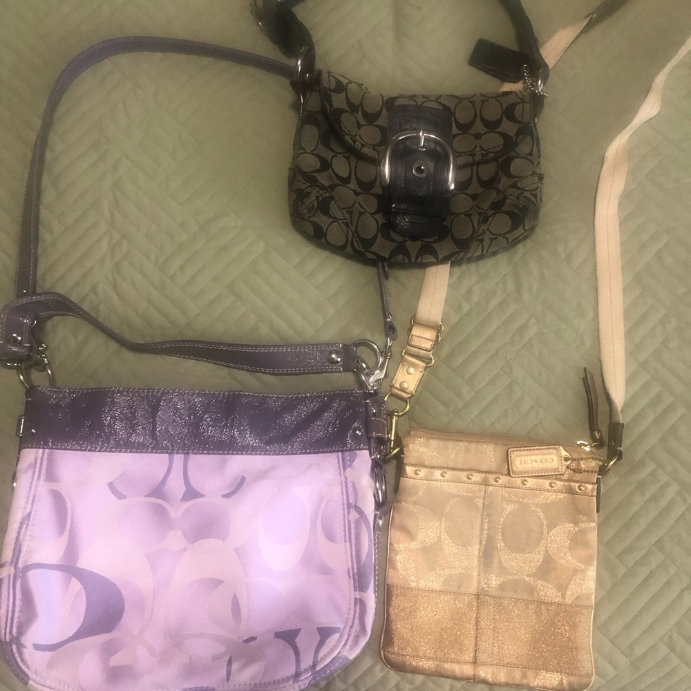 Lots of three coach bags